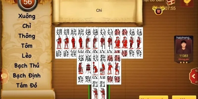 Hướng dẫn tham gia chơi bài chắn
